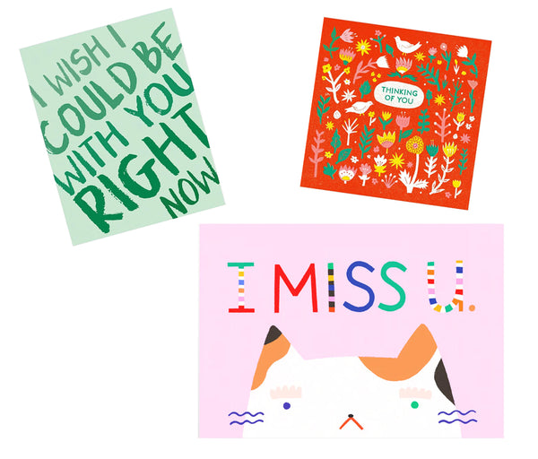 thinking of/missing you cards