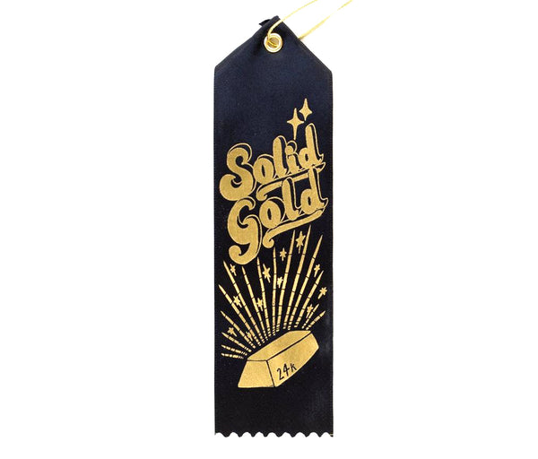 24k Solid Gold - Award Ribbon Card