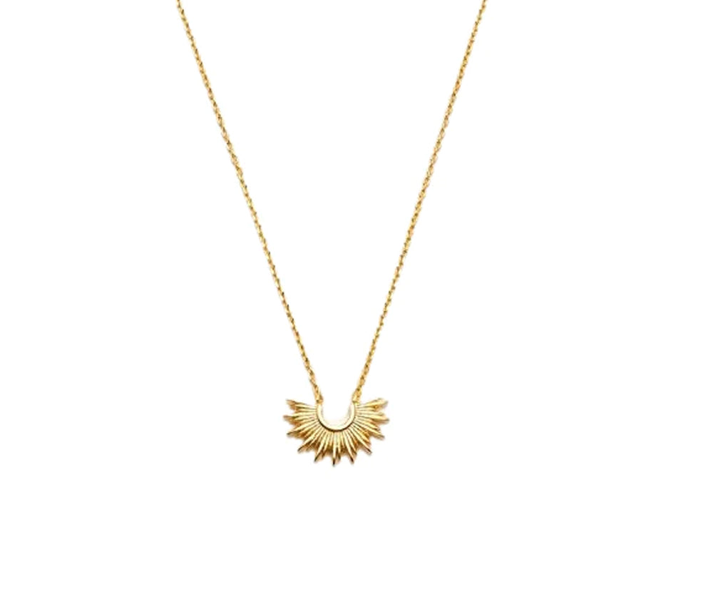 HALF SUNBURST Necklace in Gold – Harlan Ruby LLC Vroom Vroom