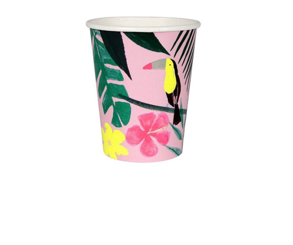 Pink Tropical Cups